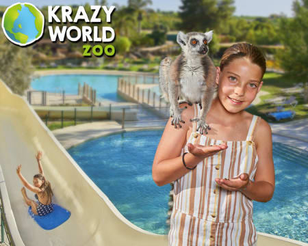 Krazy World Zoo - Algarve | Dia de Diversão Máxima na Natureza - Criança e/ou Adulto